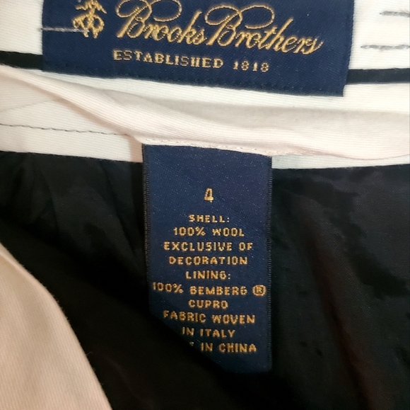 Brooks Brothers Women's Dress Pants "Vitale Barberis Canonico" 100% Wool Size 4 - Picture 7 of 12